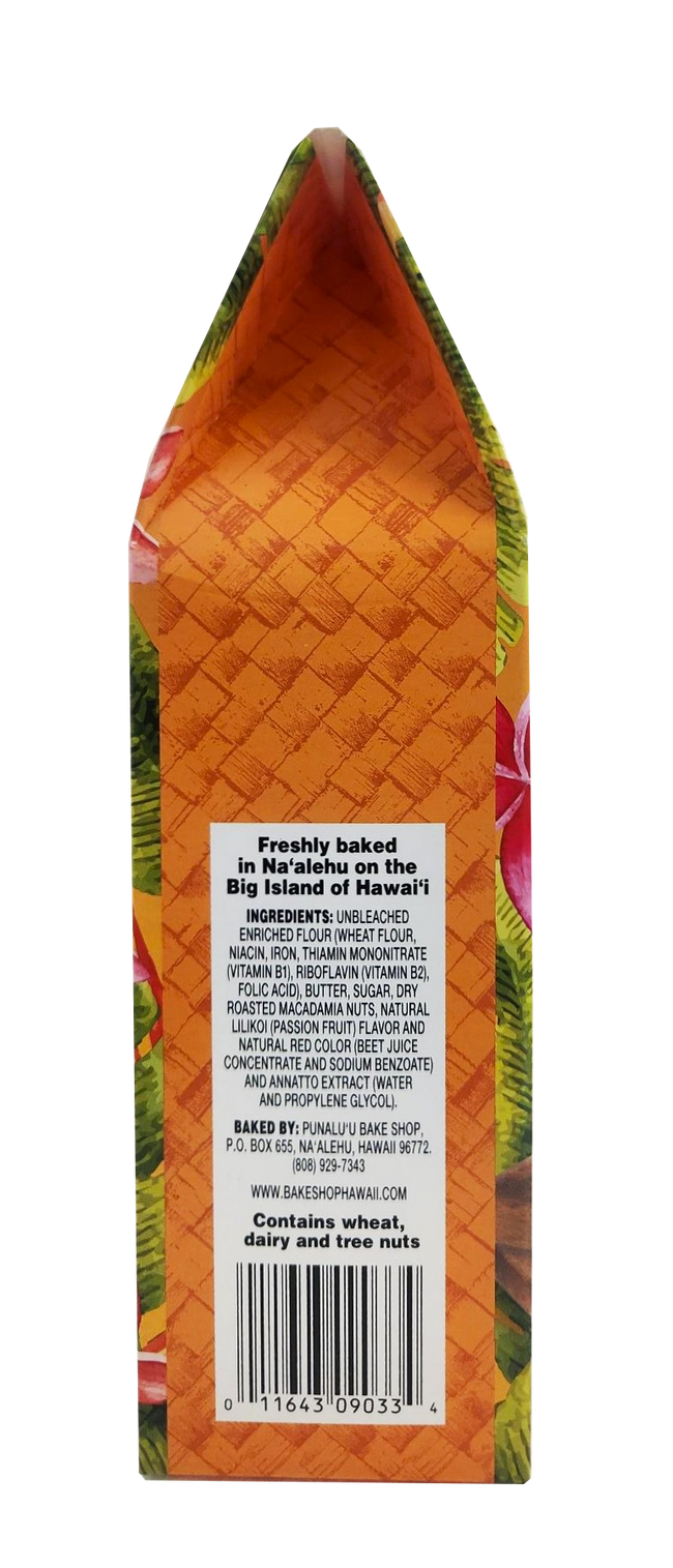 Punalu'u Bake Shop Cookies - Lilikoi Macadamia Nut Shortbread