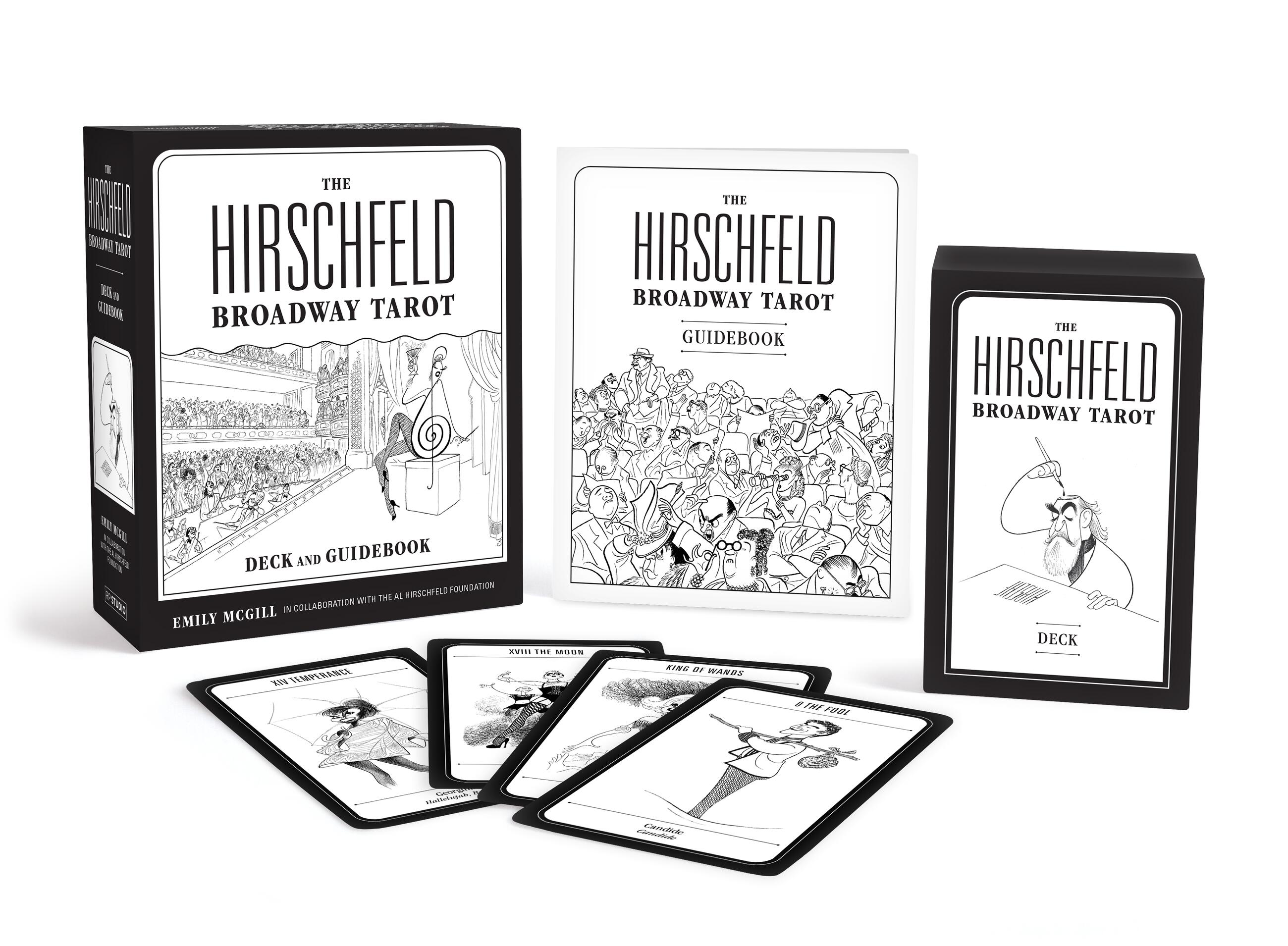 The Hirschfeld Broadway Tarot by Emily McGill & AI Hirschfeld