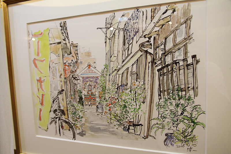 アクロス福岡にて「博多旧市街ウィーク」が開幕！ 油絵＆葦ペン画の