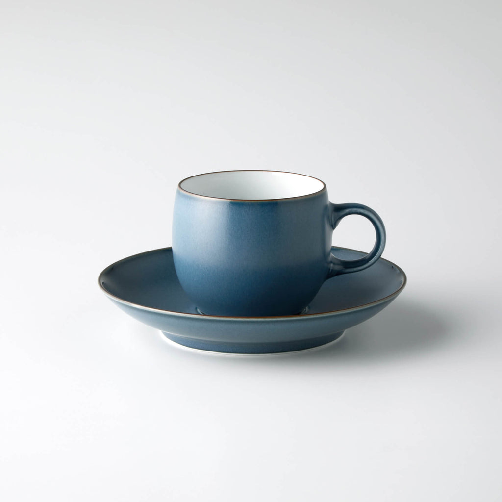 クラシック カップ＆ソーサー オールドブルーマット | 白山陶器直営