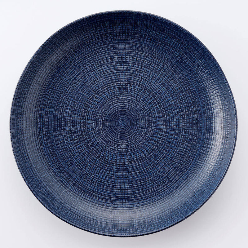 うず潮 大盛皿 青 | 白山陶器直営オンラインストア