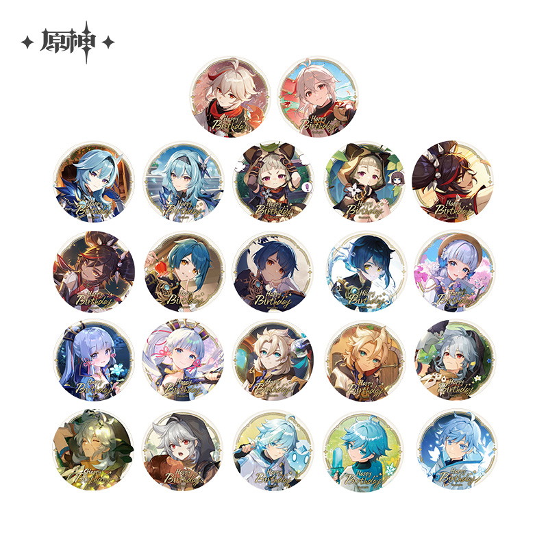 原神 12pt】原神 命定の日 生誕祭 缶バッジ Vol.4｜HAKUTEA