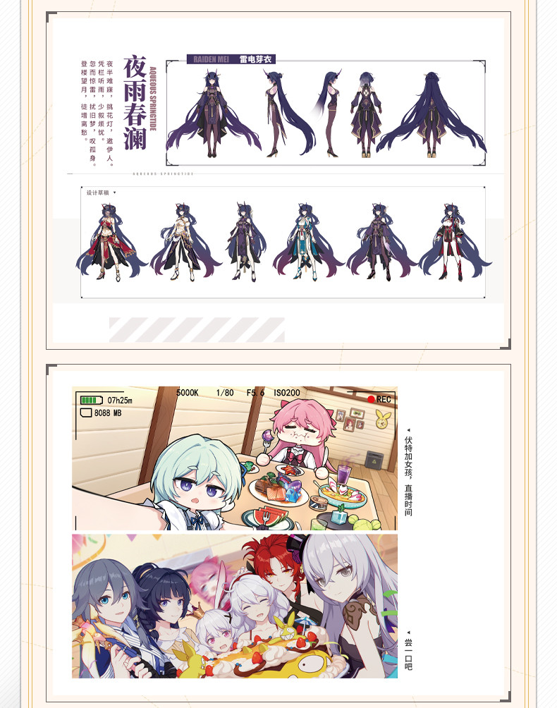 3rd 138pt】崩壊3rd 原画集Vol.1 「流星の旅路」 特典付き【中国語