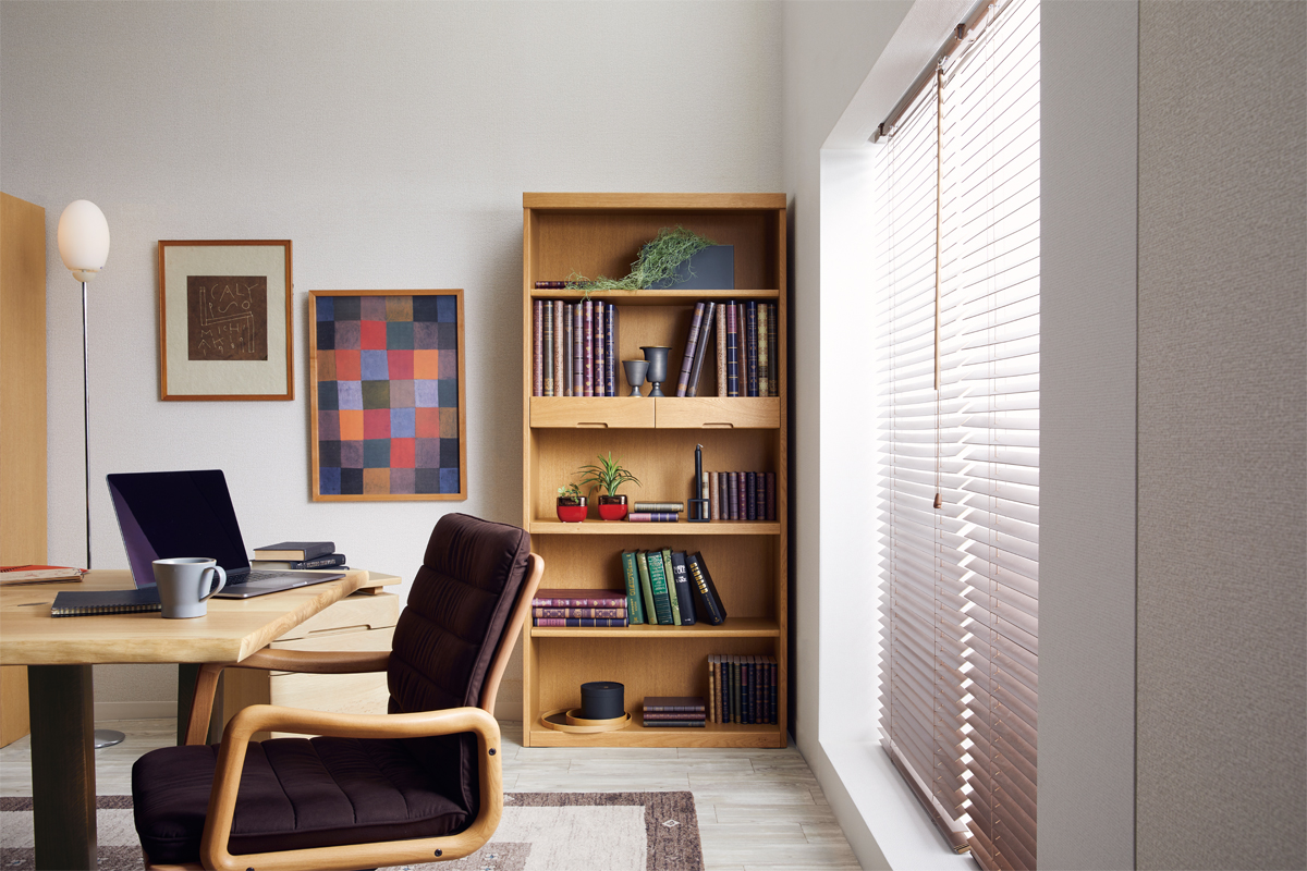 スリムな奥行きでシンプルなデザイン ｜No.8600書棚シリーズ｜製品一覧