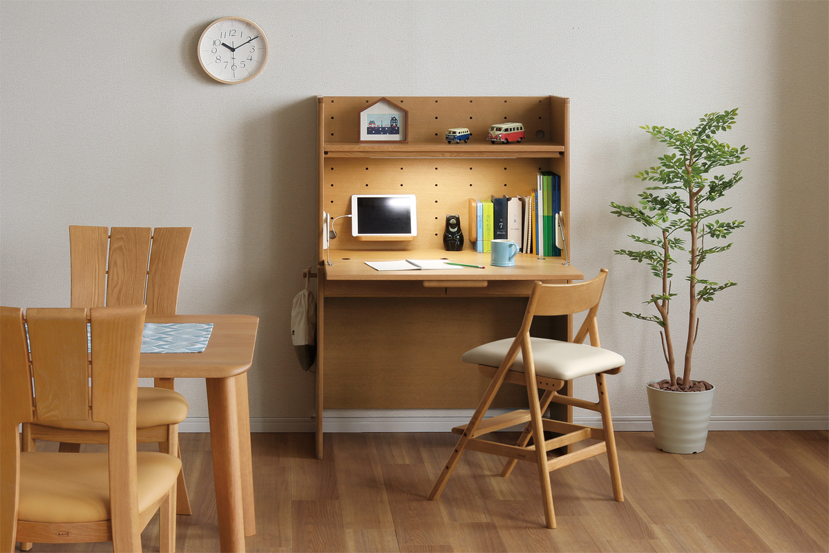 リビング学習の最適解『大容量ライティングデスク』｜No.90デスク