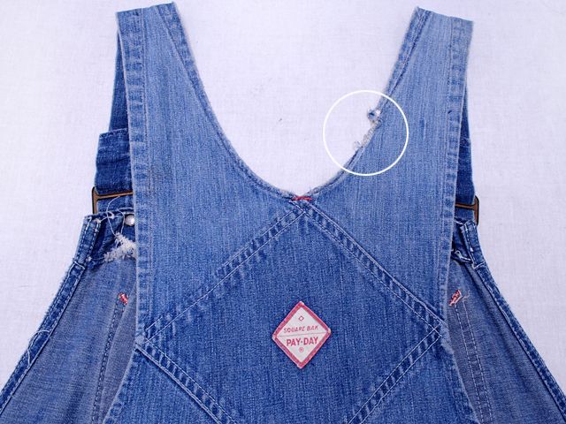 1950s【PAY DAY】デニムオーバーオール - 古着屋HamburgCafe