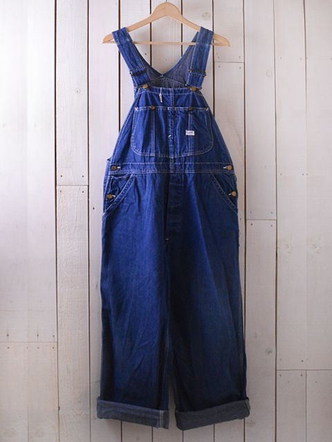 1960s-70s【Lee】JELT DENIMオーバーオール 実寸w36 - 古着屋HamburgCafe