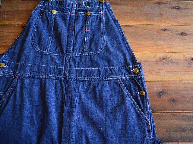 1960s UNION MADE デニムオーバーオール 実寸w39 - 古着屋HamburgCafe
