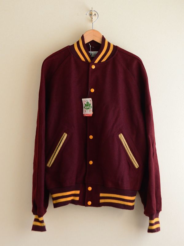 DEAD STOCK 1970s-80s MAPLE オールメルトンスタジャン 表記M - 古着屋