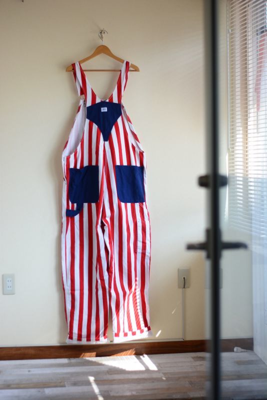1990s〜 LIBERTY OVERALLS ストライプオーバーオール 表記W40 L32