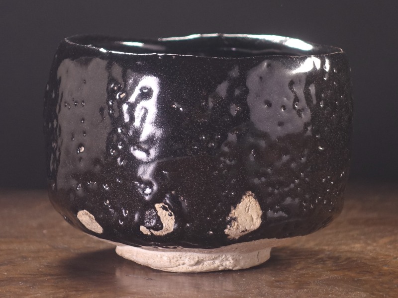 荒川豊蔵 画 水月窯 黒釉 徳利 荒川豊蔵 画 水月窯 黒釉 徳利