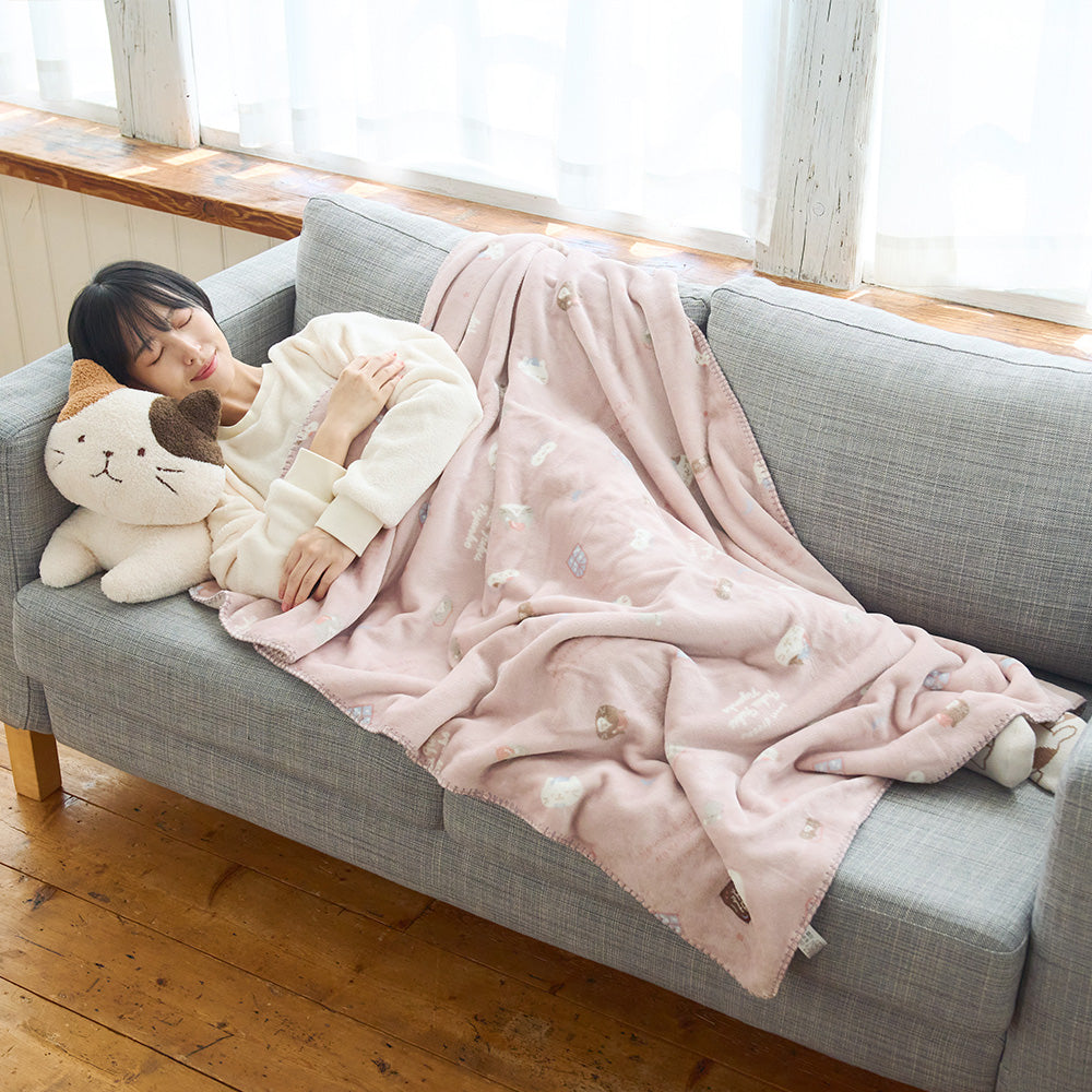 ふくふくにゃんこ フランネルブランケットL – HAPiNS online shop