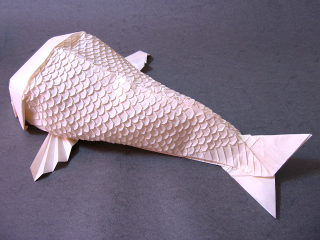 Scaled Koi (Robert J. Lang): Back View | Happy Folding