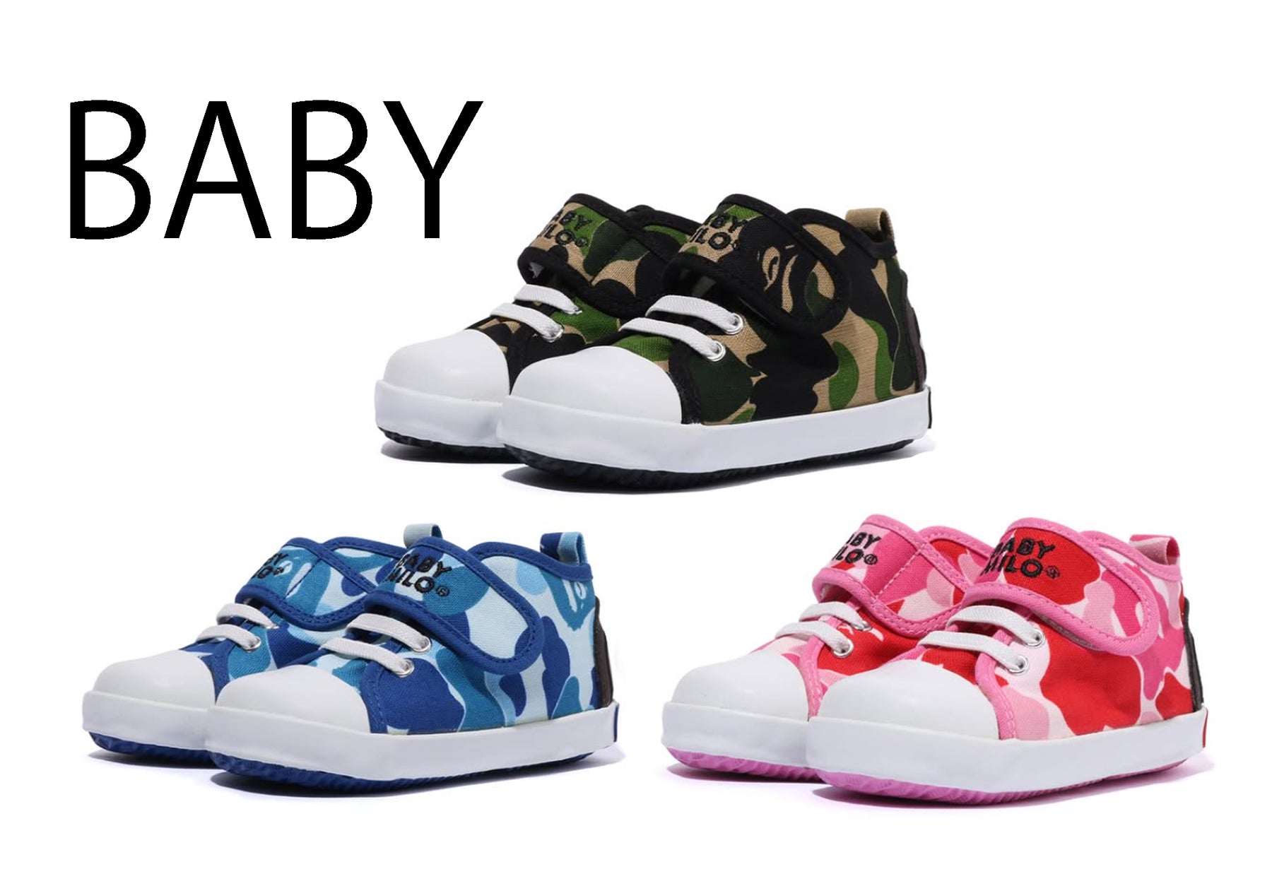 A BATHING APE BAPE KIDS ABC CAMO BABY MILO BABY SHOES