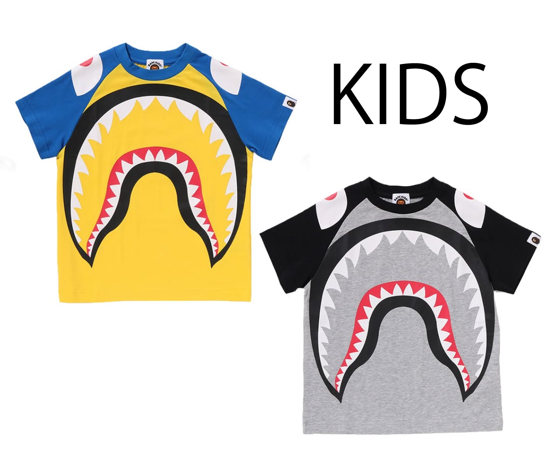 A BATHING APE BAPE KIDS BIG SHARK TEE – happyjagabee store