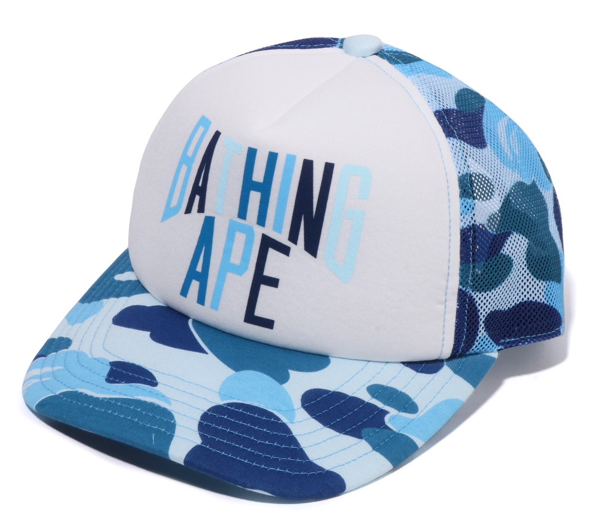 A BATHING APE ABC CAMO NYC LOGO MESH CAP – happyjagabee store
