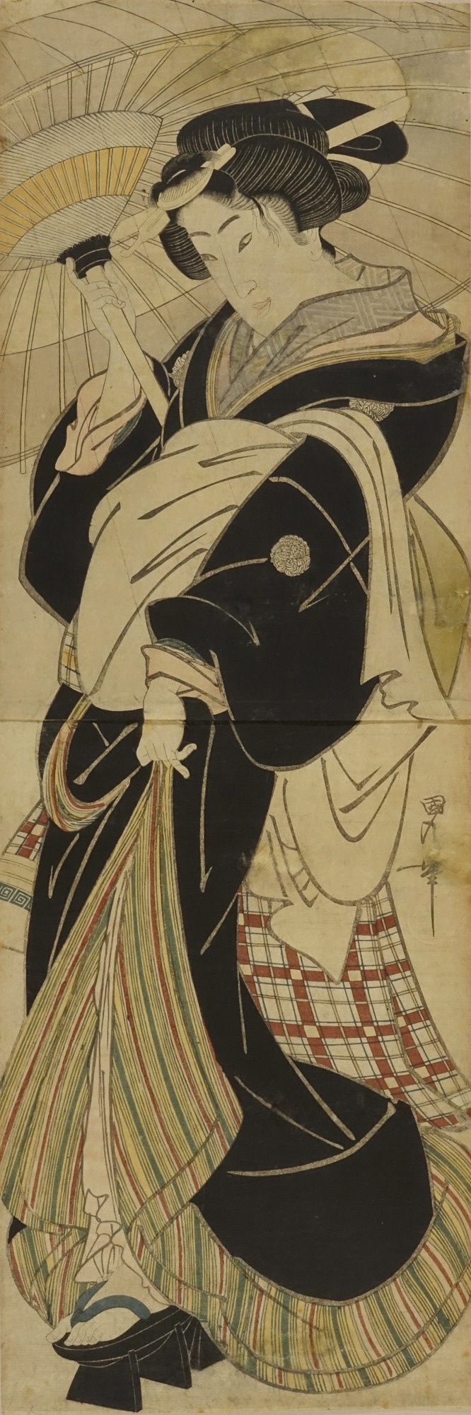 国丸 傘持美人 | 浮世絵 | 原書房 神田神保町