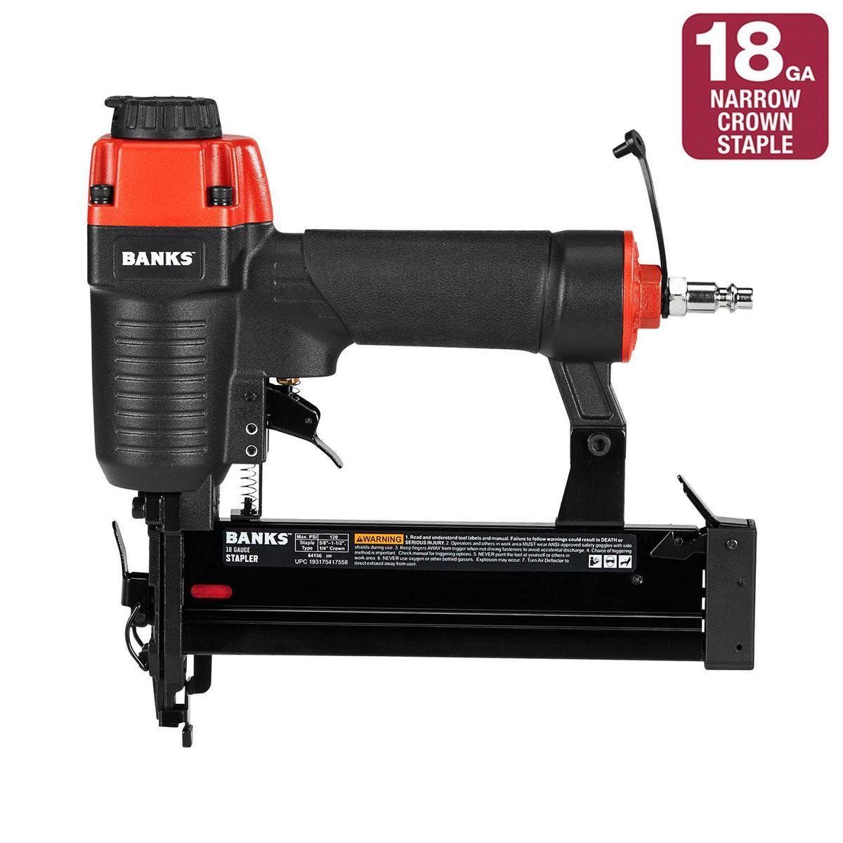 18 Gauge, 1/4 in. Crown Air Stapler