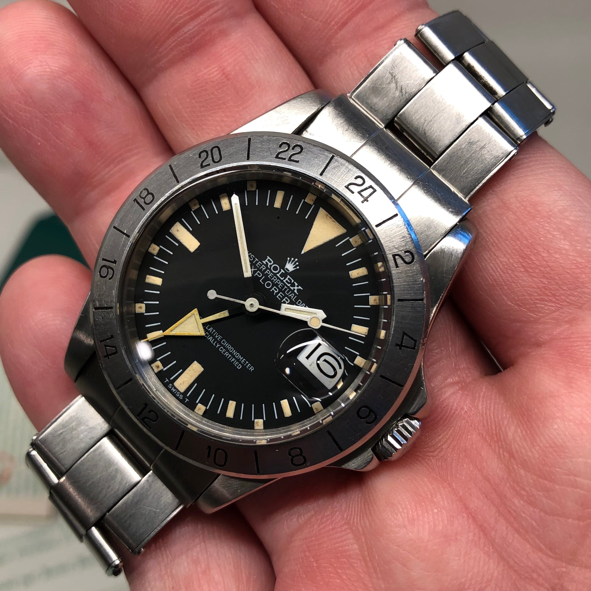 1975 Rolex Explorer II 1655 Mk 2 Steel Wristwatch with Box Papers