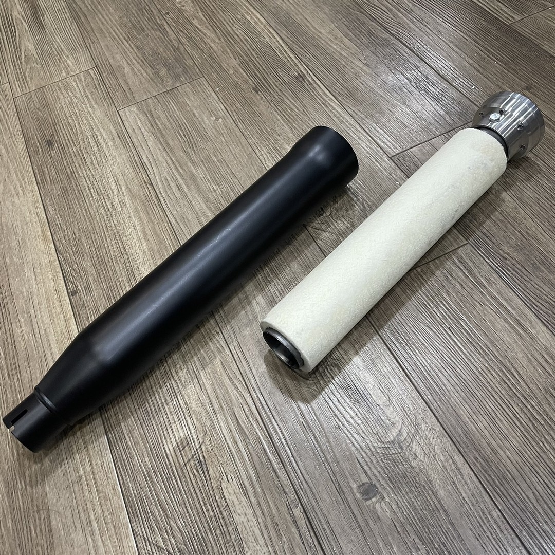 コブラ スリップオンマフラー 消音バッフルの交換方法 M8ソフテイル