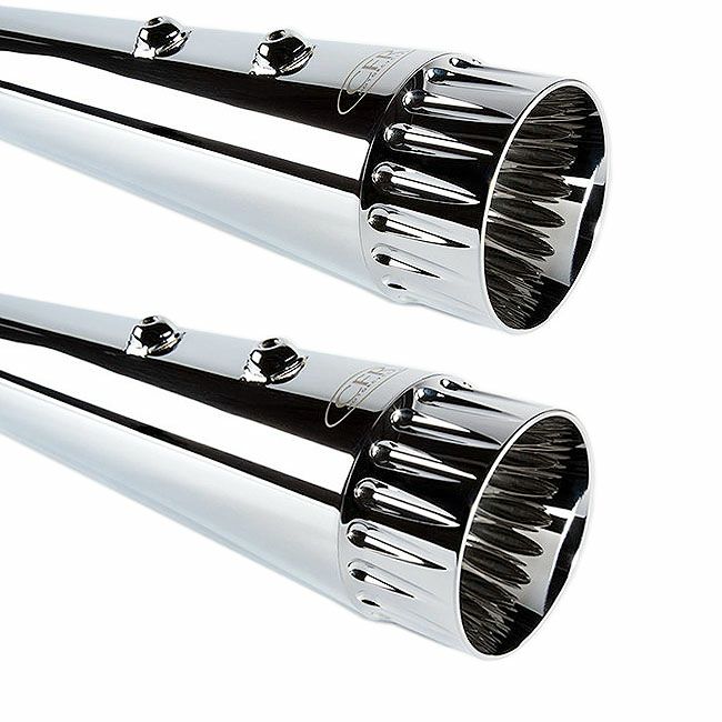 1995～2016 ツーリング 4.5インチ スリップオンマフラー ダブル