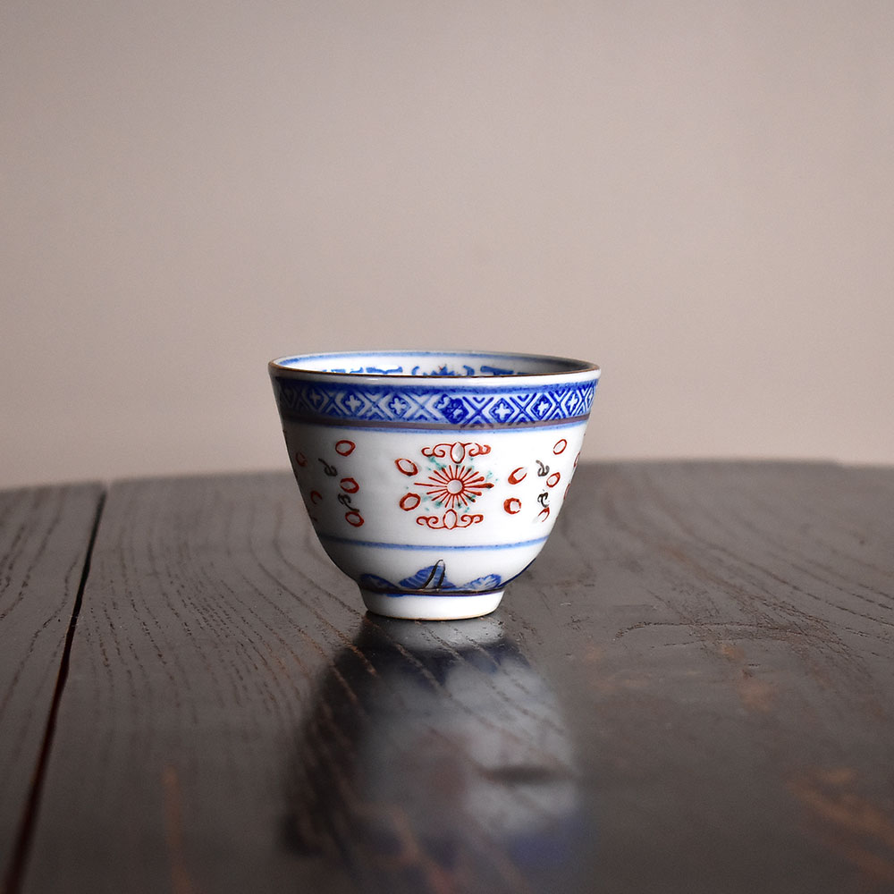 青花 玲瓏盃 茶盃 青花 玲瓏盃 茶盃 青花 玲瓏盃 茶盃 本溪青花玲珑