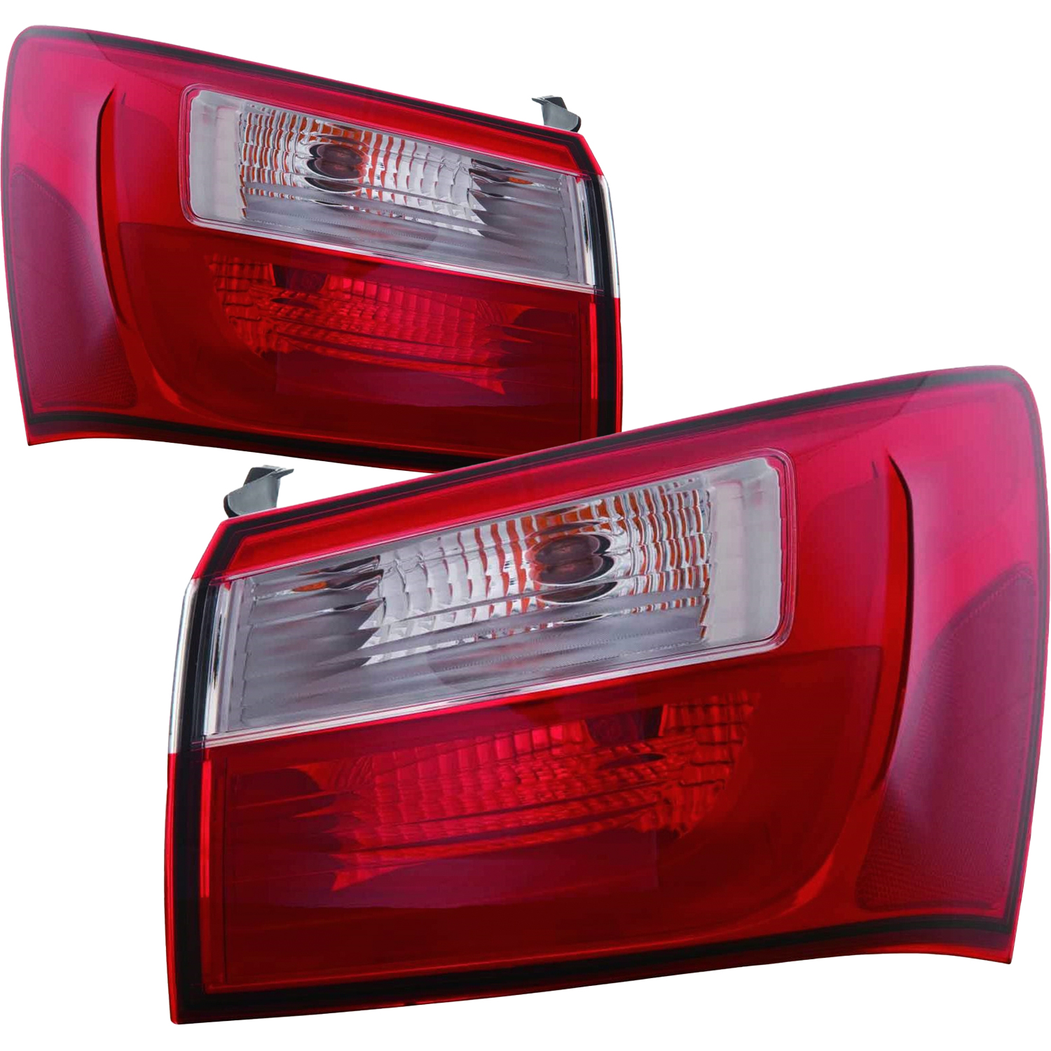 Driver Passenger Tail Light Set For 12-17 Kia Rio EX|LX Sedan