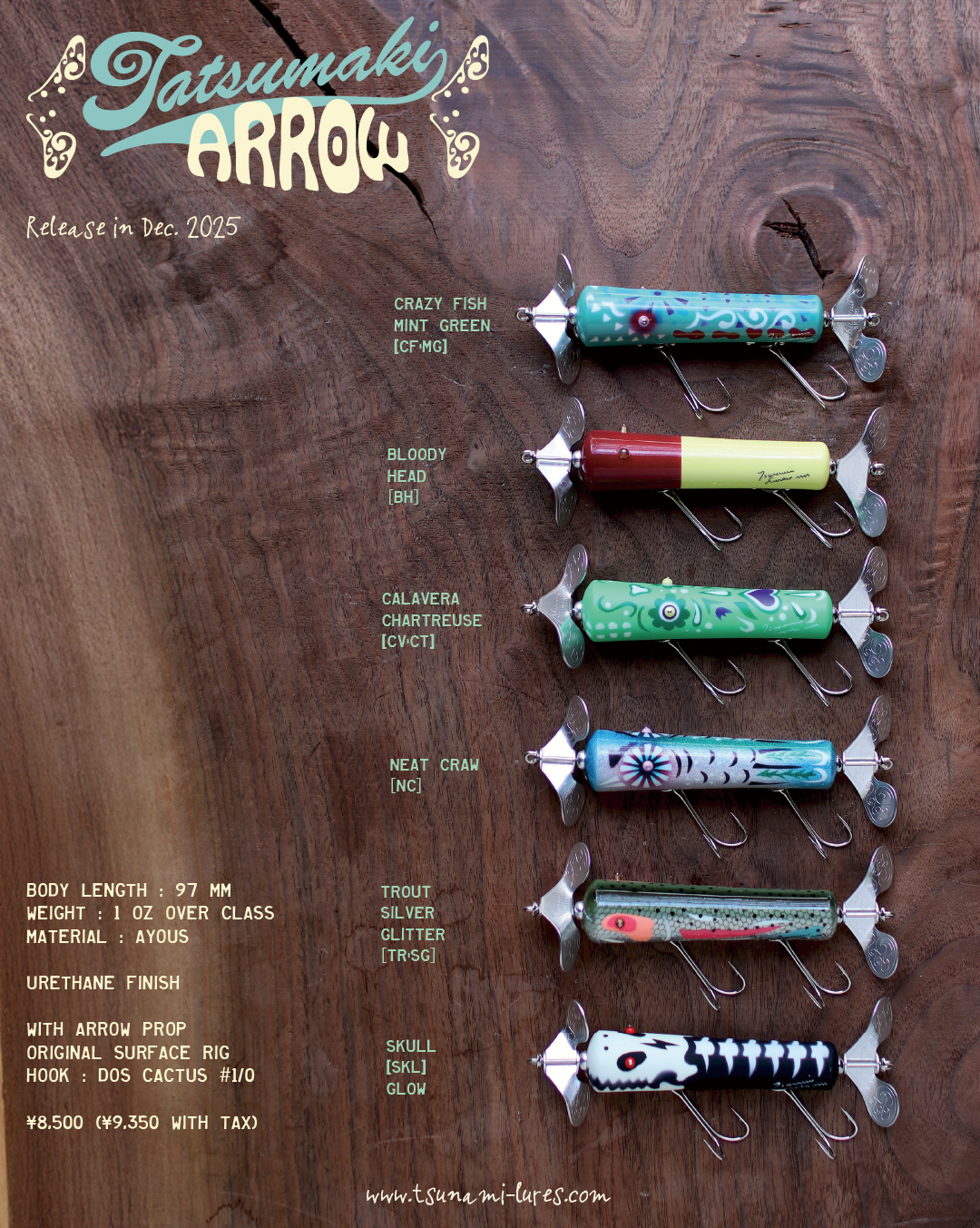 津波ルアーズ『Tatsumaki Arrow(タツマキ・アロウ)』
