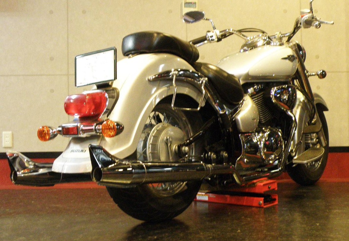 イントルーダークラシック ワンオフ2IN2フィッシュテールマフラー