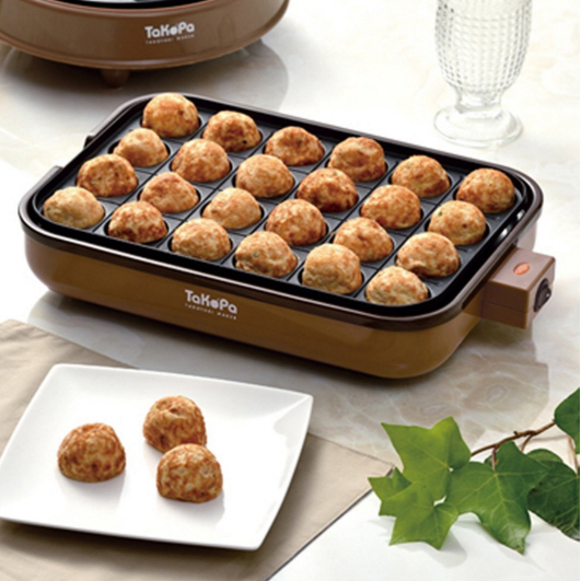 ハートマークショップ】1台2役 たこ焼き器 24穴 たこ焼きプレート