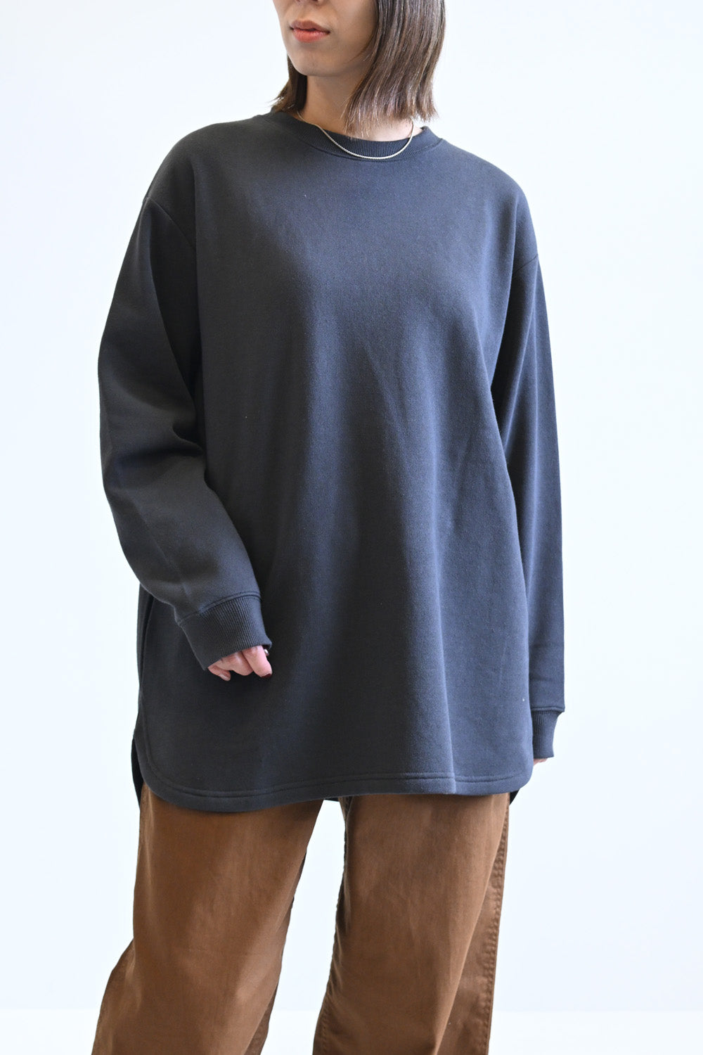 ≪SALE≫裏起毛裾ラウンドゆったりチュニック – HEART MARKET