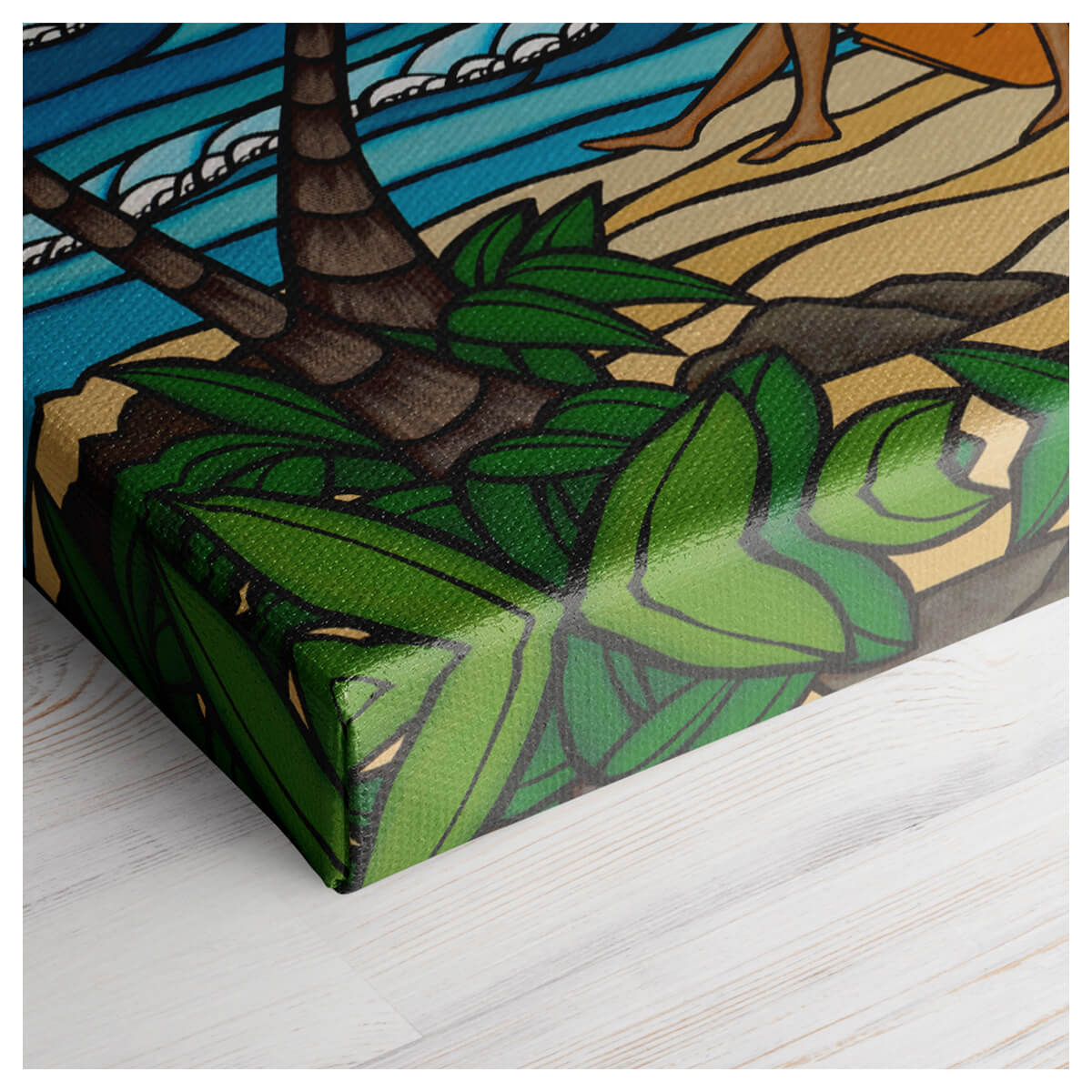 虹の下の愛-キャンバス上のジクレー-ヘザーブラウンアート – Heather