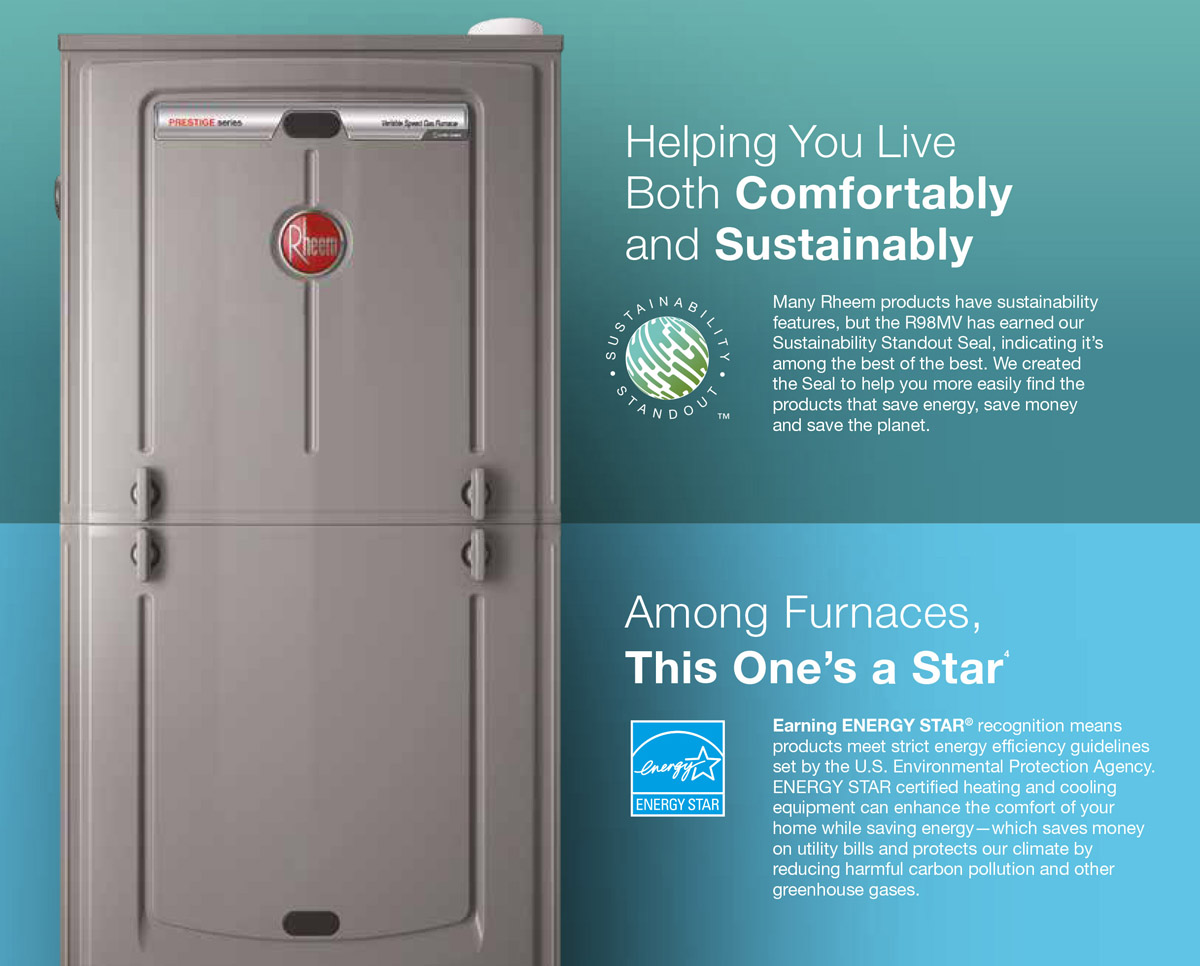 Rheem Furnace R98MV | Endeavor™ Line Prestige® Series Furnaces