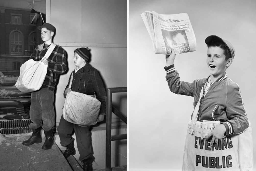 Moments in Time - Vintage Newspaper Bags