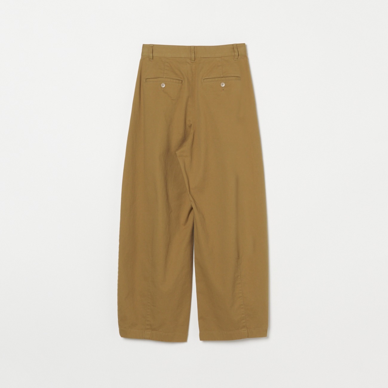 COTTON TWILL CURVY TUCK PANTS｜HELIOPOLE｜HÉLIOPÔLE（エリオポール