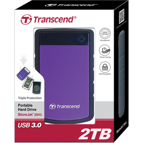 Transcend 2TB StoreJet 25H3 Anti-Shock External Hard Drive | Help