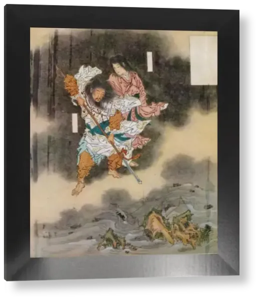 Kawanabe Kyosai's Print of Izanagi and Izanami, c1870. Art Prints