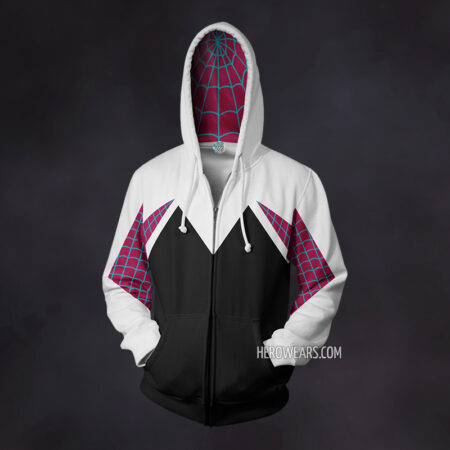 Gwen Stacy Verse Mk1 Zipper Hoodie - HeroWears.com