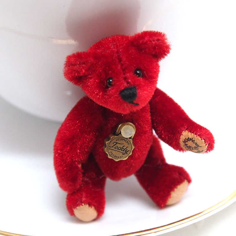 ミニチュアテディ レッド 5cm | ハーマンテディ オリジナルハーマン