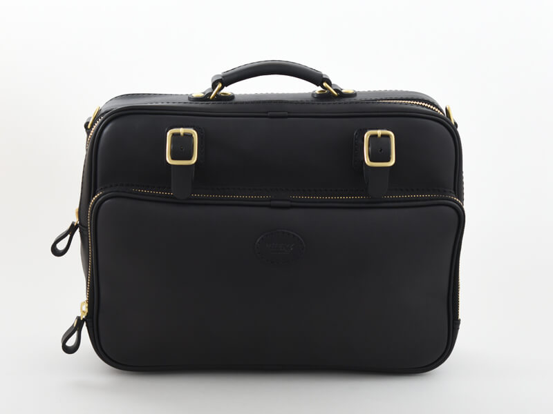 使い勝手の良いファスナータイプの2way本革ビジネスバッグ / 革鞄の