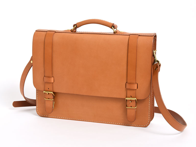 クラシックな2本ベルトの2wayブリーフケース / 革鞄のHERZ(ヘルツ)公式通販