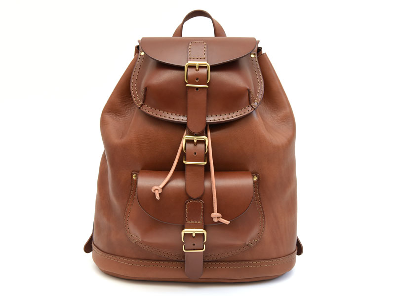 ハードレザーで豪快に仕上げた迫力のリュックサック / 革鞄のHERZ