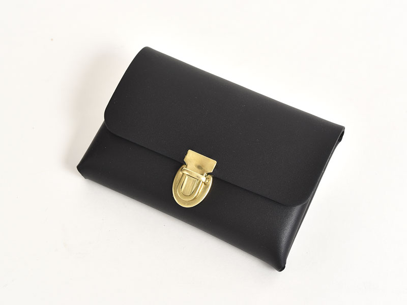 差込錠で使いやすい二部屋収納の本革名刺入れ / 革鞄のHERZ(ヘルツ