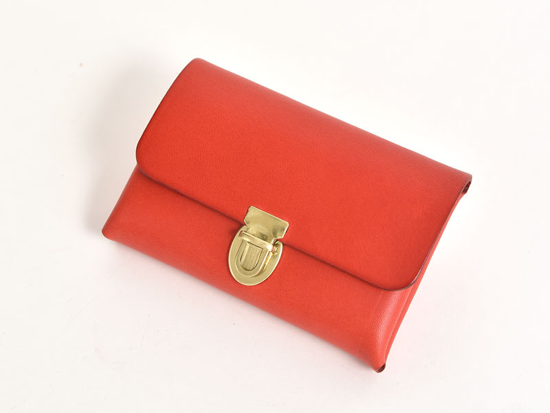 差込錠で使いやすい二部屋収納の本革名刺入れ / 革鞄のHERZ(ヘルツ