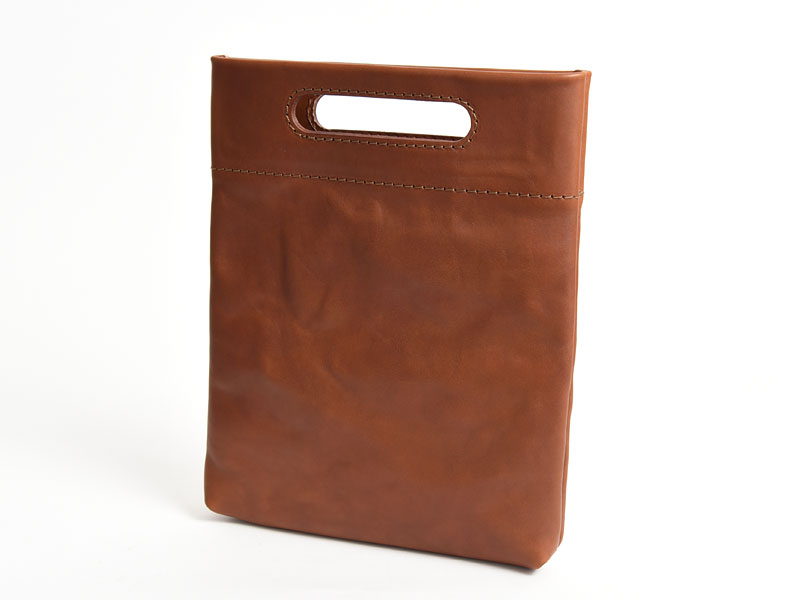 リュックを整理できる持ち手のついたA4・A5縦型バッグインバッグ / 革