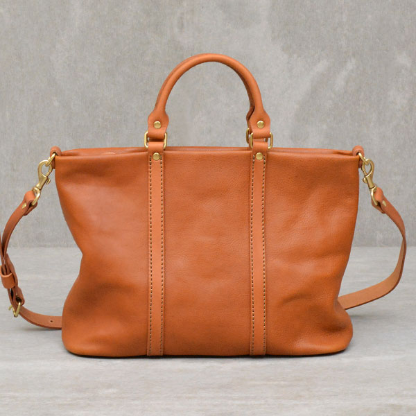 ビジネスバッグとしても使えるファスナー式の2wayトートバッグ / 革鞄