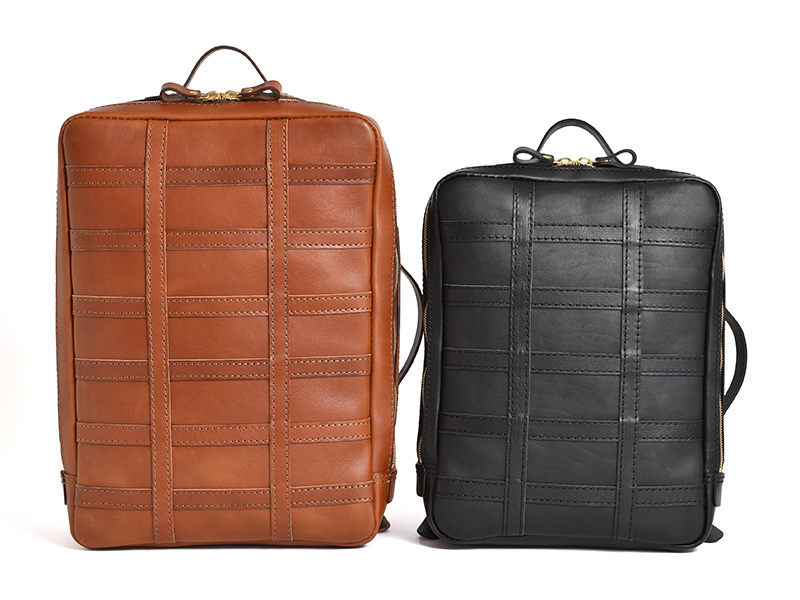 メンズ・レディース問わずで使える革のスクエアリュック / 革鞄のHERZ