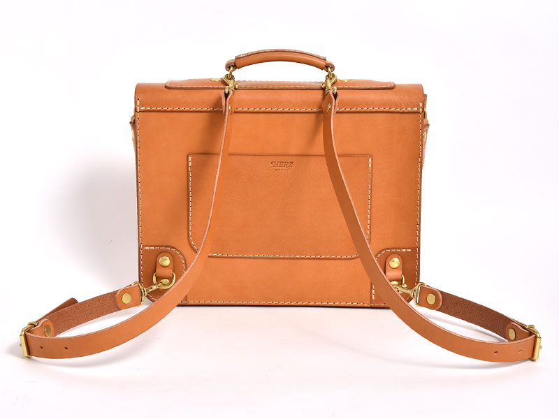 ヨーロッパのスクールバッグを思わせる本革の3wayバッグ / 革鞄のHERZ