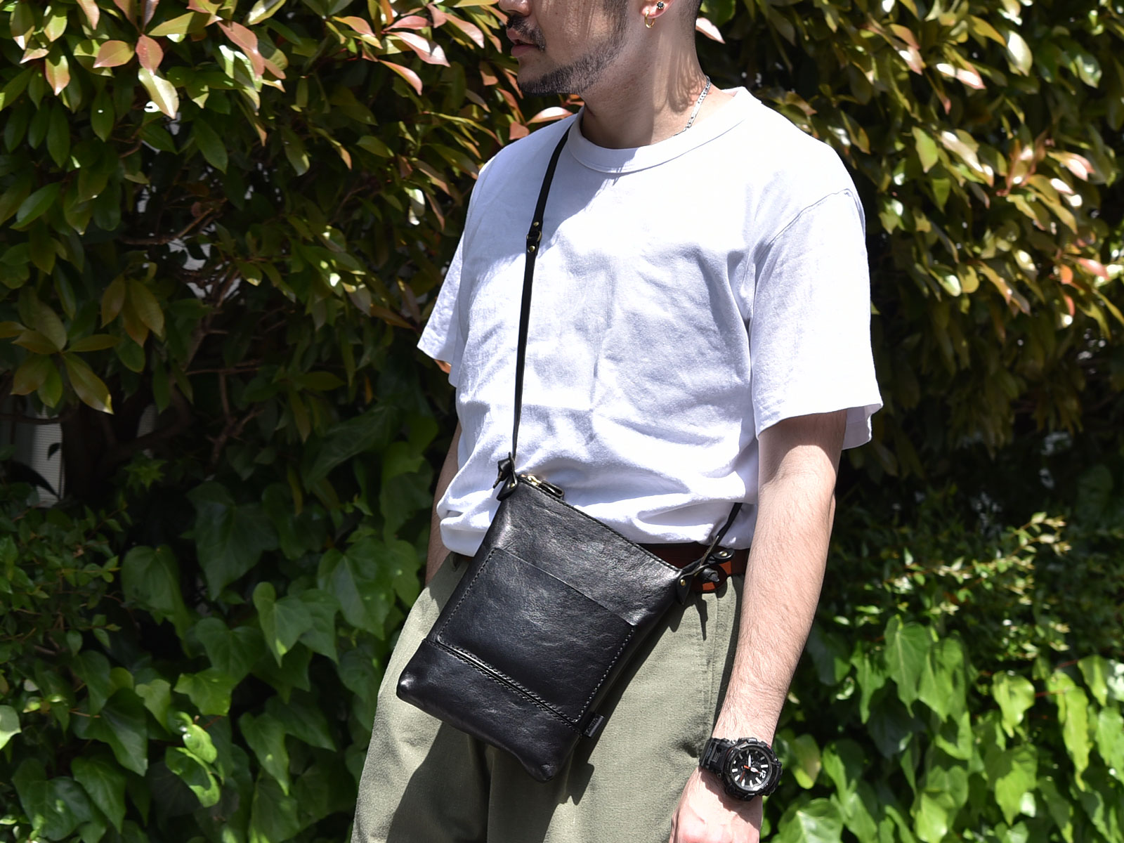 本店スタッフ：日野愛用「ショルダーポシェット(CP-37)」｜革鞄・革