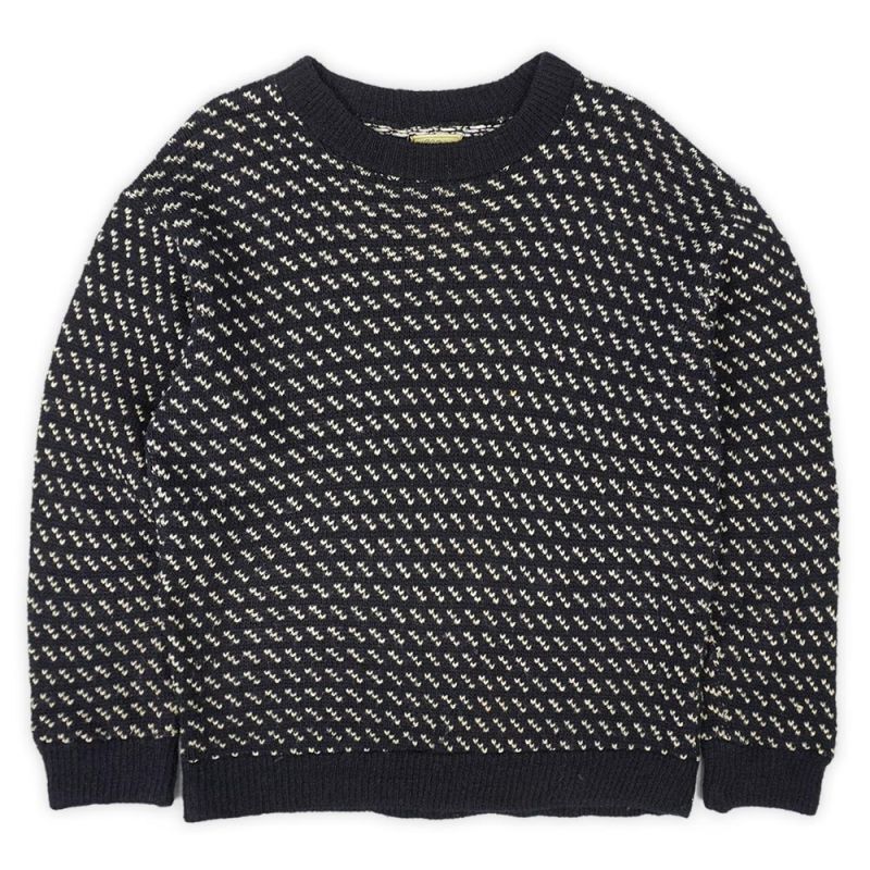 70's L.L.Bean バーズアイ柄 ウールニット 